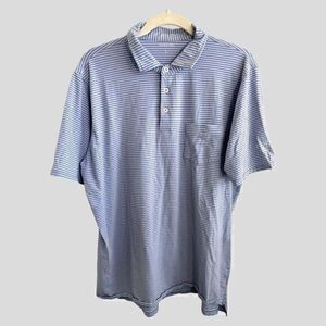 B Draddy Shirt Mens Large Golf Polo Short Sleeve Performance Embroidered Logo